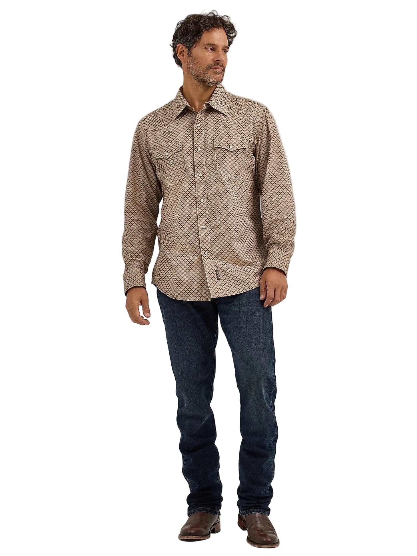 WRANGLER Shirts Wrangler Men's Premium Retro Long Sleeve Western Shirt 112368222
