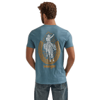 Wrangler Shirts Wrangler Men's Provincial Blue Short Sleeve Graphic T-Shirt 112344148