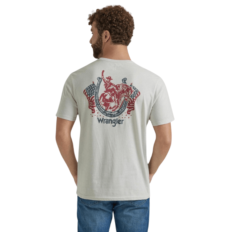 Wrangler Shirts Wrangler Men's Riding Bronco Lunar Rock Short Sleeve T-Shirt 112347218