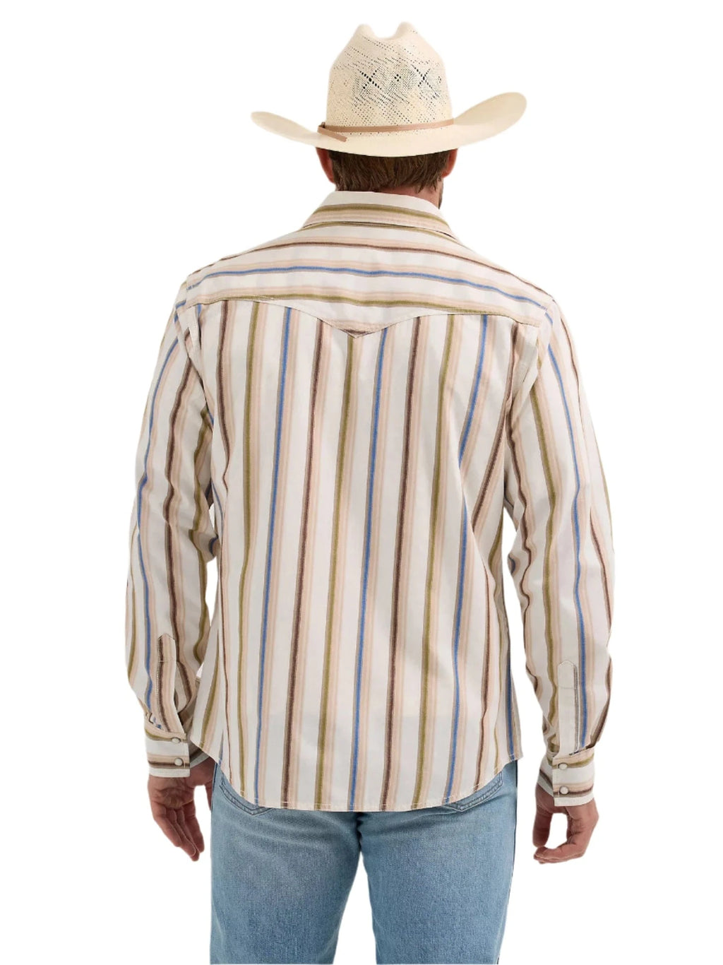 WRANGLER Shirts Wrangler Men's Rusty Stripe Retro Premium Brushpopper Western Snap Shirt 112365630