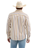 WRANGLER Shirts Wrangler Men's Rusty Stripe Retro Premium Brushpopper Western Snap Shirt 112365630
