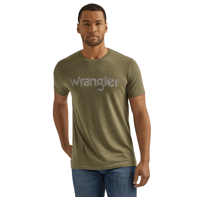 Wrangler Shirts Wrangler Men's Sage Kabel Logo Short Sleeve T-Shirt 112344110