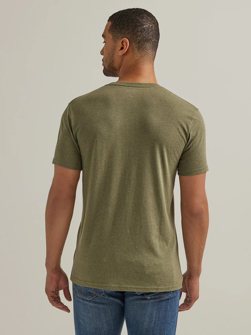 Wrangler Shirts Wrangler Men's Sage Kabel Logo Short Sleeve T-Shirt 112344110