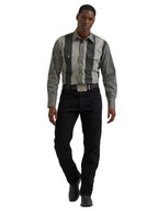 WRANGLER Shirts Wrangler Men's Smokey Stripes Brushpopper Western Snap Shirt 112381996