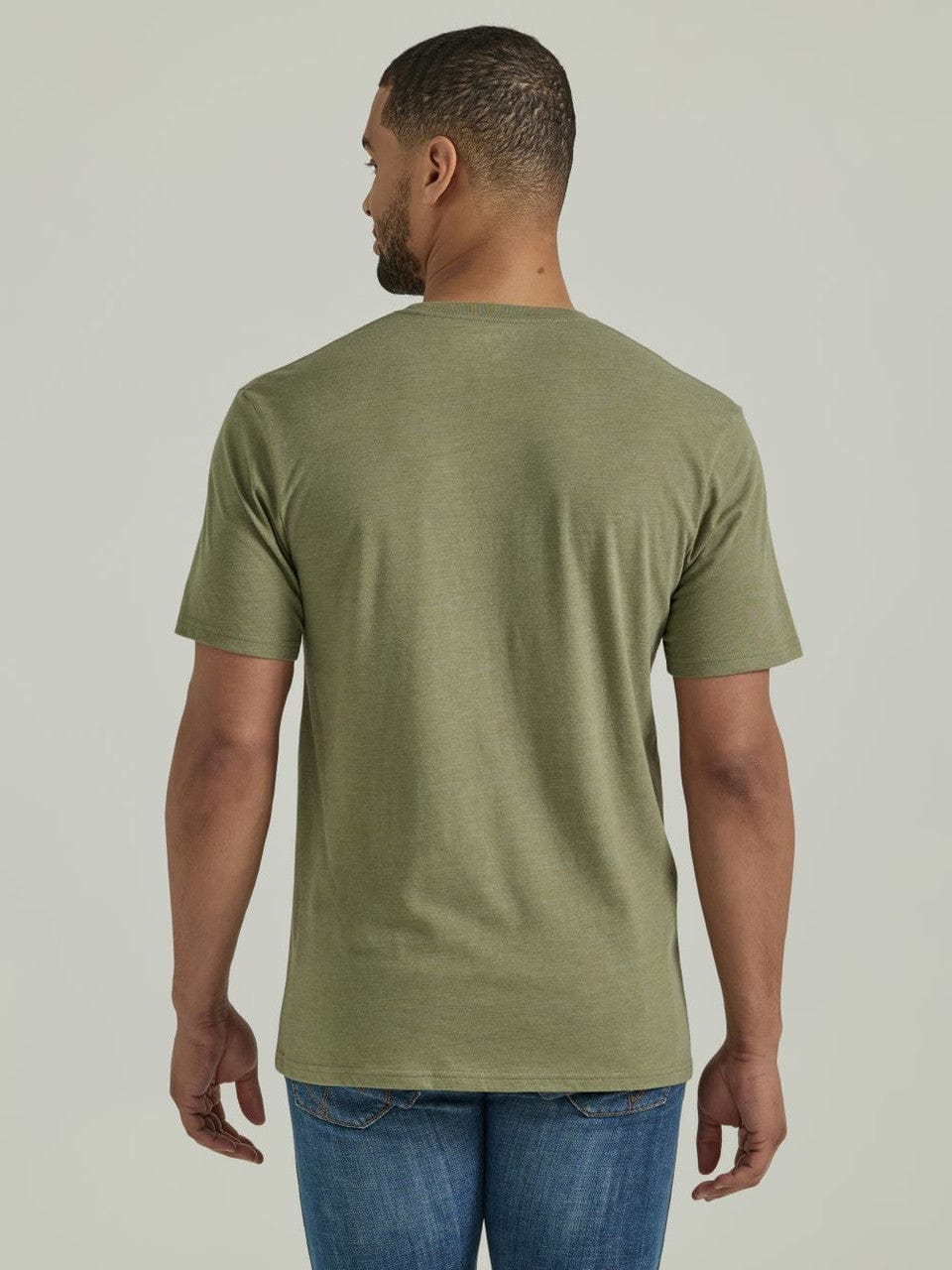 Wrangler Men's Tropical Cactus Deep Lichen Green Short Sleeve