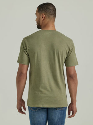 Wrangler Shirts Wrangler Men's Tropical Cactus Deep Lichen Green Short Sleeve Graphic T-Shirt 112346609