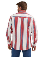 WRANGLER Shirts Wrangler Men's Vintage-Inspired Brushpopper Cherry Stripe Western Snap Shirt 112365612