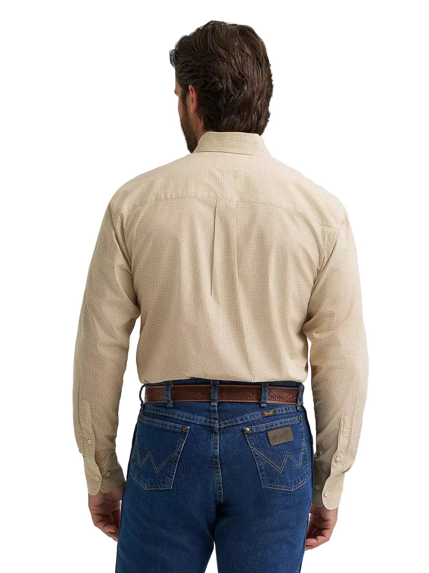 WRANGLER Shirts Wrangler Men's Wheat Yellow George Straight Button Down Shirt 112381959
