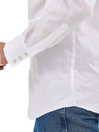 WRANGLER Shirts Wrangler Men's White Long Sleeve Pearl Snap Shirt 1071105WH