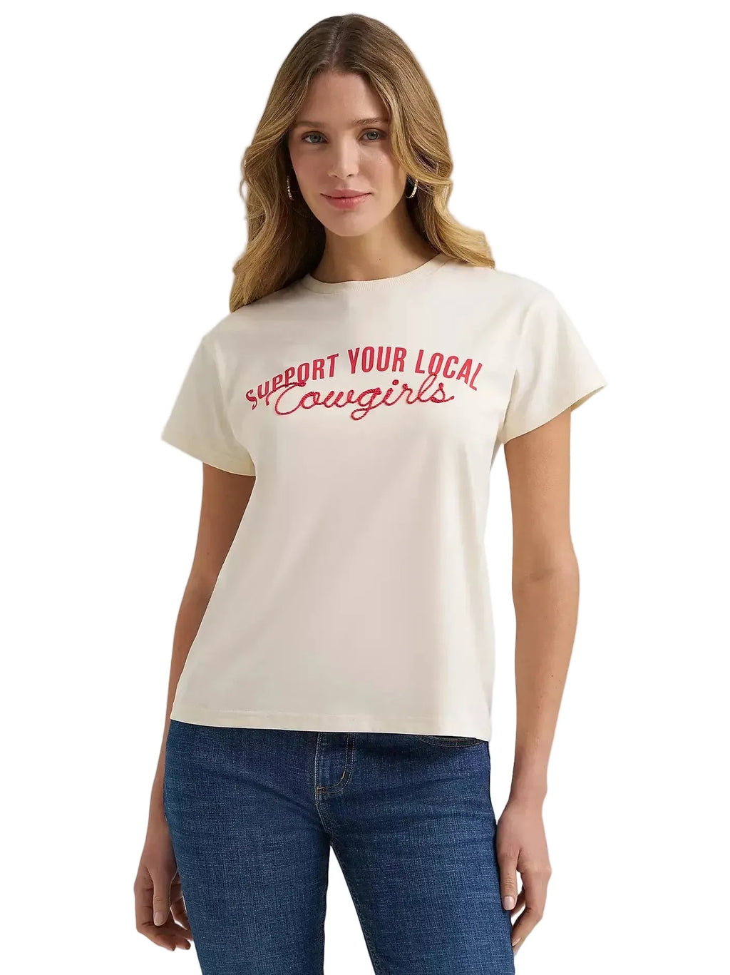 WRANGLER Shirts Wrangler Women's Antique White Whipstitch Cowgirls Retro Graphic T-Shirt 112375864