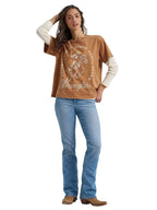 WRANGLER Shirts Wrangler Women's Argon Oil Rider Girlfriend Graphic T-Shirt 112379649