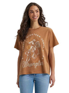 WRANGLER Shirts Wrangler Women's Argon Oil Rider Girlfriend Graphic T-Shirt 112379649