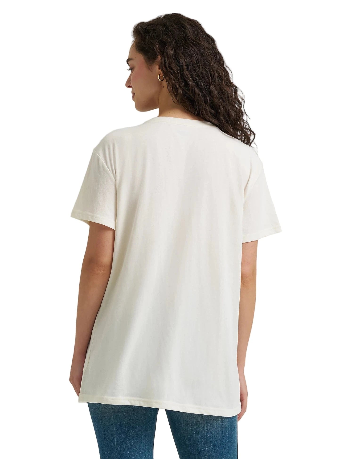 WRANGLER Shirts Wrangler Women's Egret Heather Western Graphic Boyfriend T Shirt 112365778