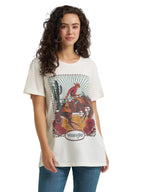 WRANGLER Shirts Wrangler Women's Egret Heather Western Graphic Boyfriend T Shirt 112365778