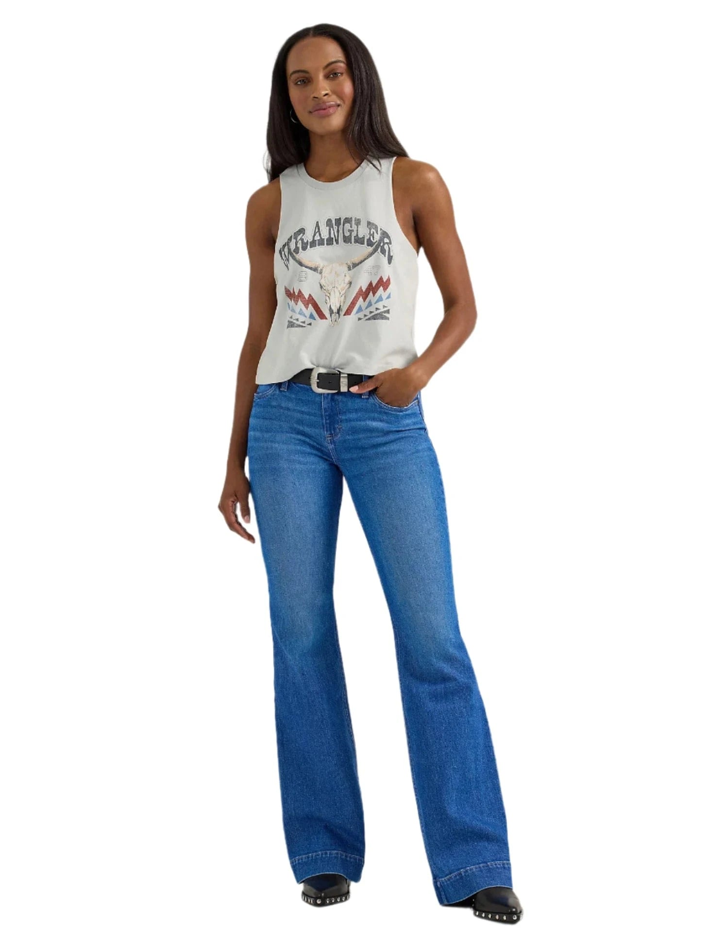 WRANGLER Shirts Wrangler Women's Festival Crop Graphic Tank 112358614