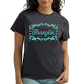 WRANGLER Shirts Wrangler Women's Jet Black Western Short Sleeve Graphic T-Shirt 112347496