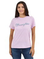 WRANGLER Shirts Wrangler Women's Orchid Boutique Kabel Logo Vibrant Regular Fit T-Shirt 112361982