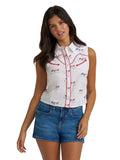 WRANGLER Shirts Wrangler Women's Sleeveless Americana Western Snap Shirt 112379496
