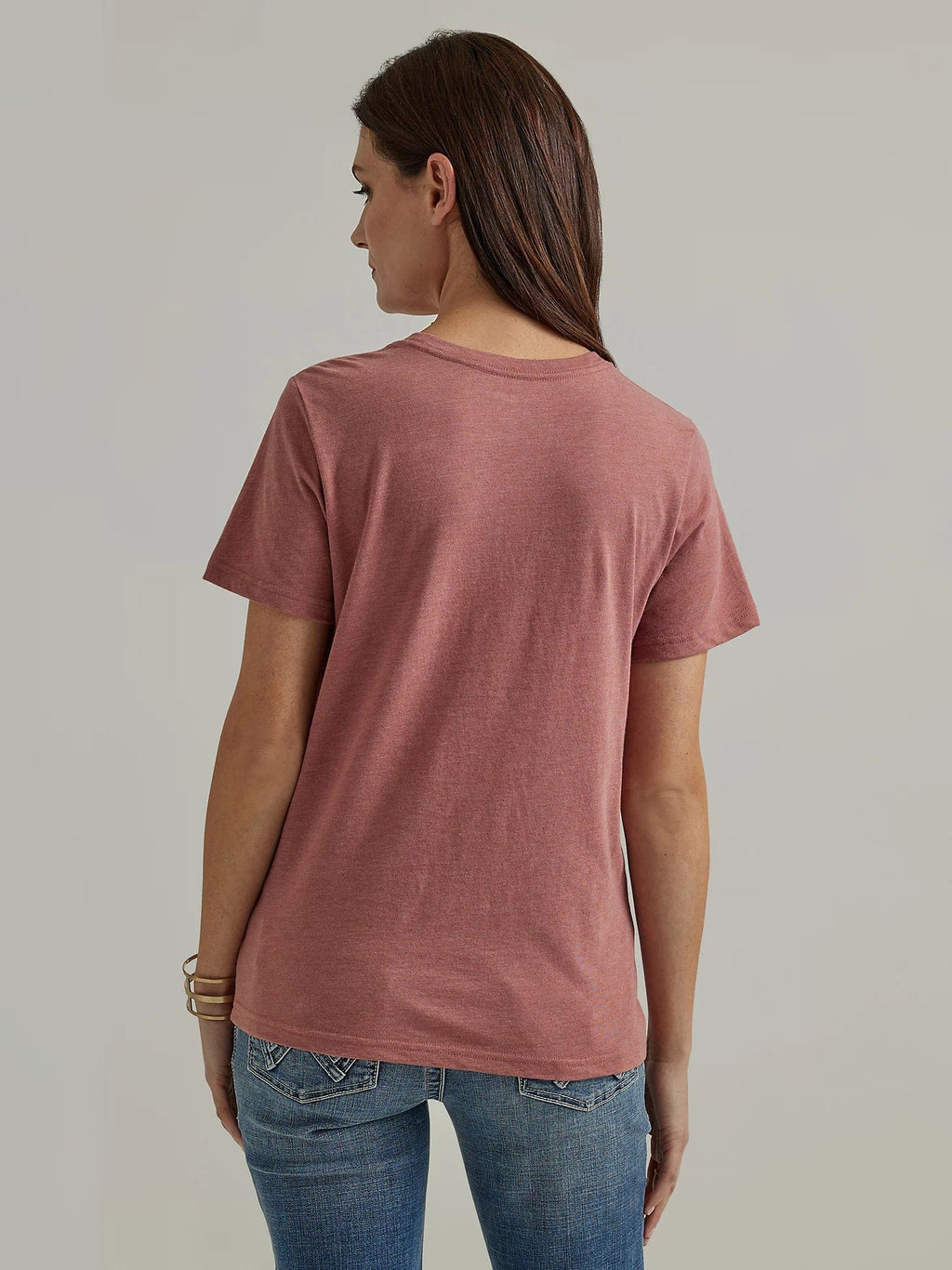 Wrangler Shirts Wrangler Women's Withered Rose Heather Western Graphic T-Shirt 112344167