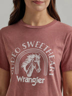 Wrangler Shirts Wrangler Women's Withered Rose Heather Western Graphic T-Shirt 112344167