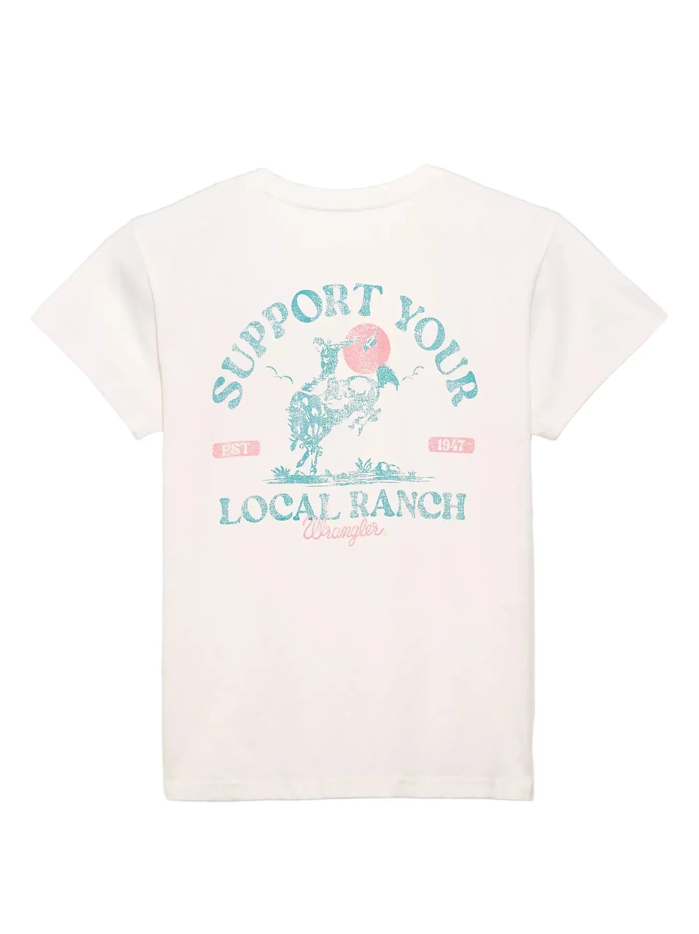 WRANGLER T-Shirt Wrangler Women's Bright White Local Ranch Retro T-Shirt 112372987