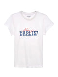 WRANGLER T-Shirt Wrangler Women's Bright White Nobody's Darlin Shrunken T-Shirt 112372980
