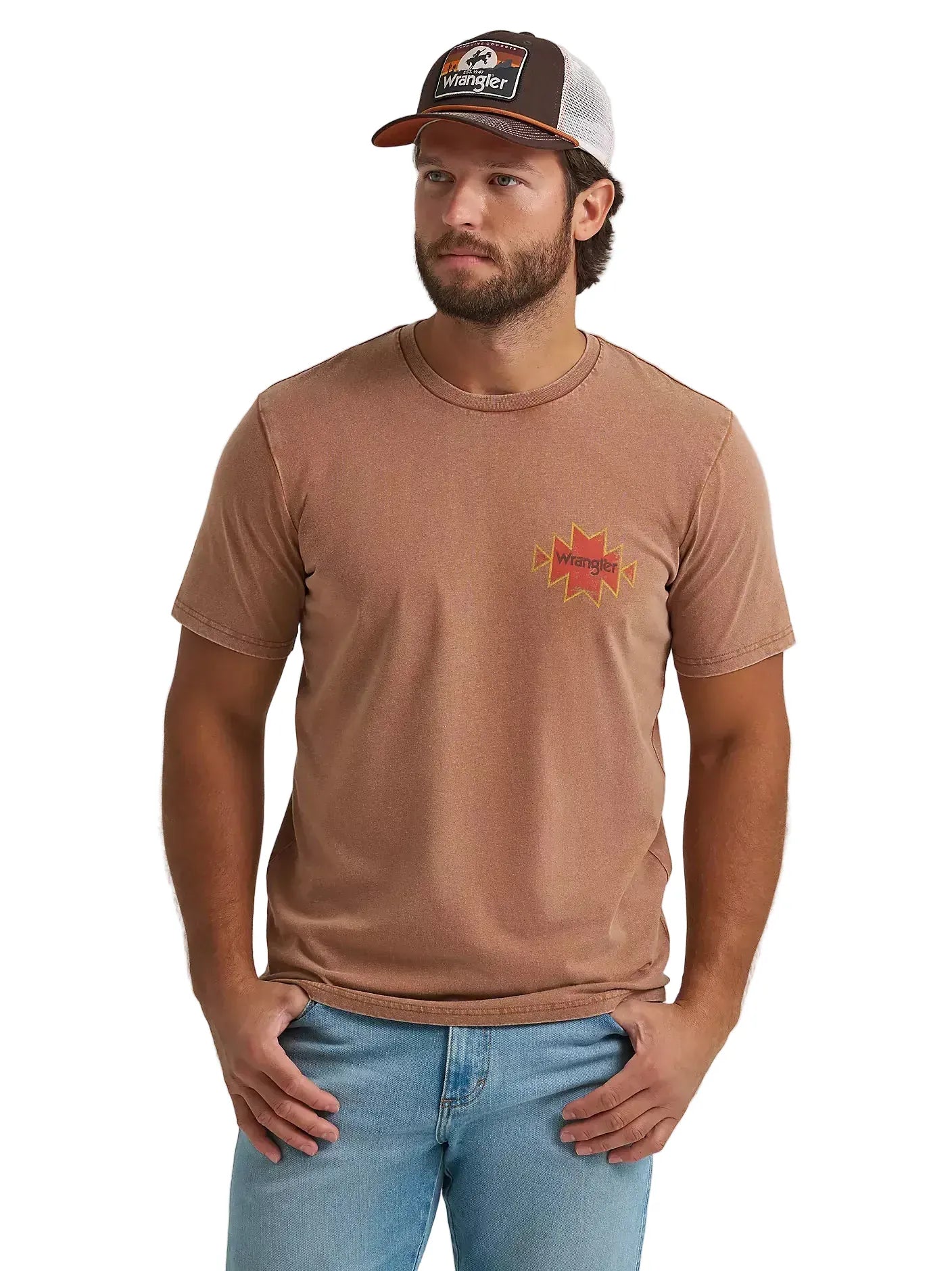 WRANGLER T-Shirts Wrangler Men's Rawhide Southwestern Bronco T-Shirt 112372850