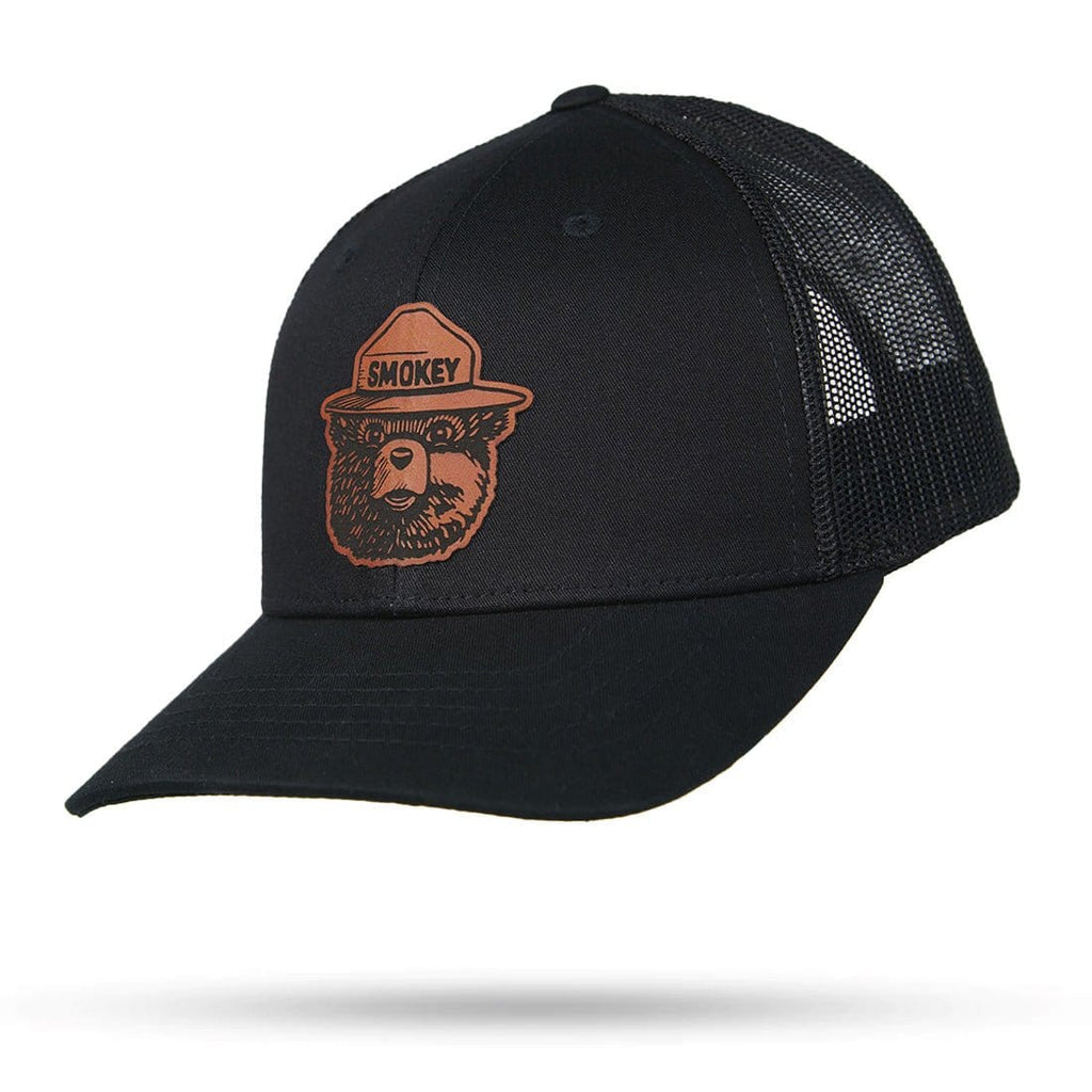 WYR Hats Black w/ Brown Patch Smokey Bear Youth SnapBack Trucker