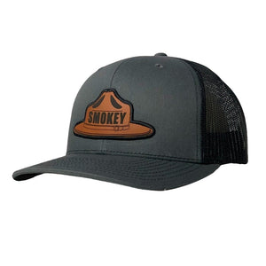 WYR Hats Charcoal/Black w/ Smokey Brown Smokey Bear Ranger Snapback