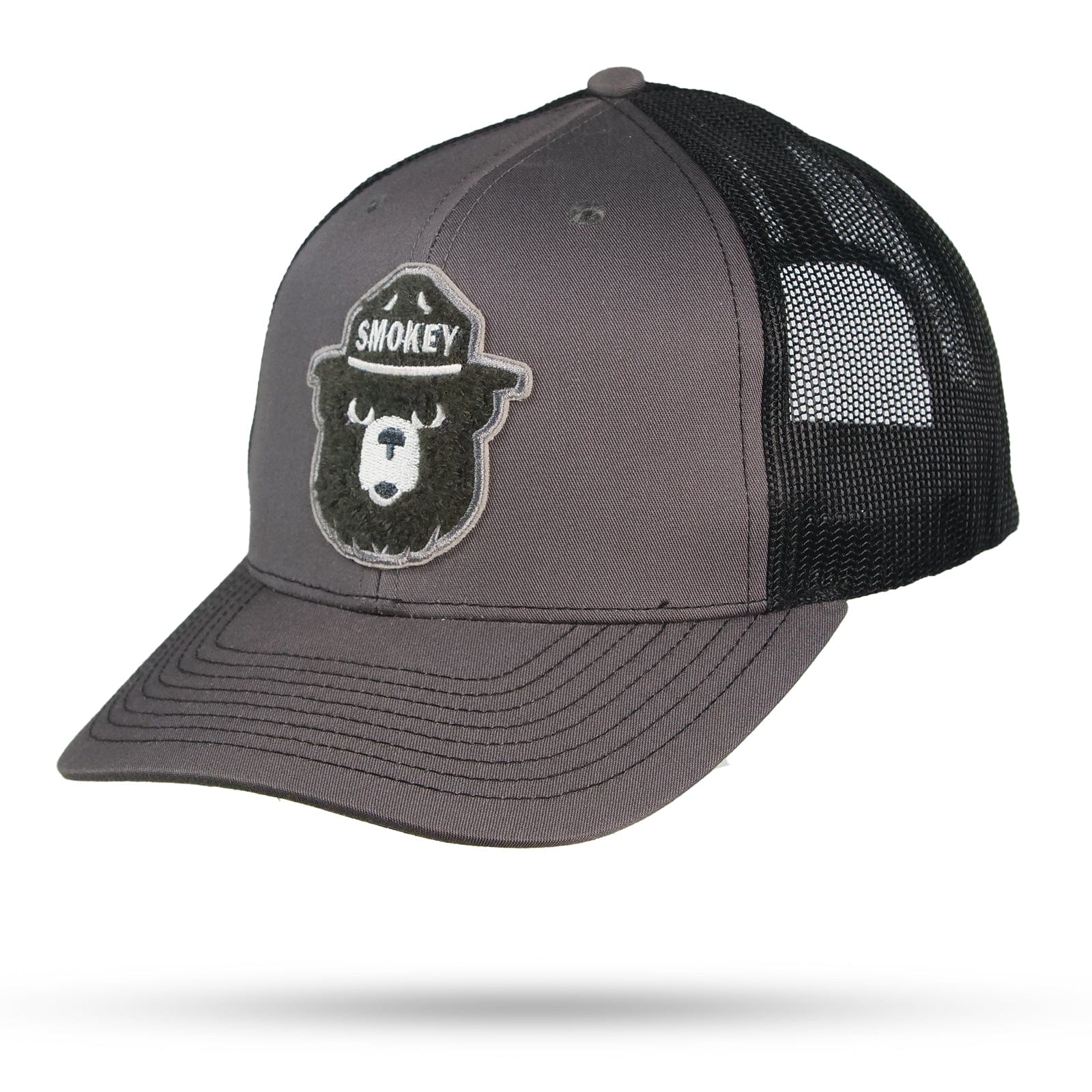 WYR Hats Charcoal/Black w/ Smokey Patch Smokey Bear Chenille Hat