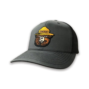 WYR Hats Charcoal/Black w/ Smokey Smokey Bear Trucker Hat