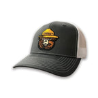WYR Hats Charcoal/White w/ Smokey Smokey Bear Trucker Hat