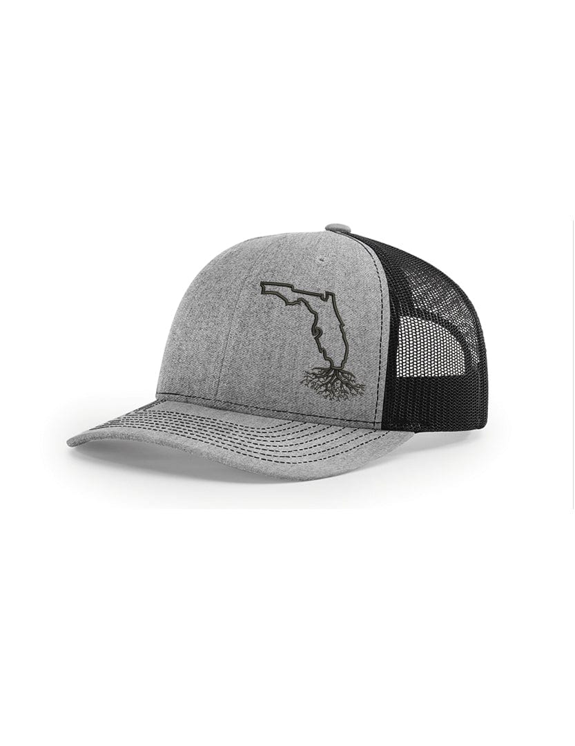 WYR Hats Heather with Black Mesh Florida Snapback Trucker