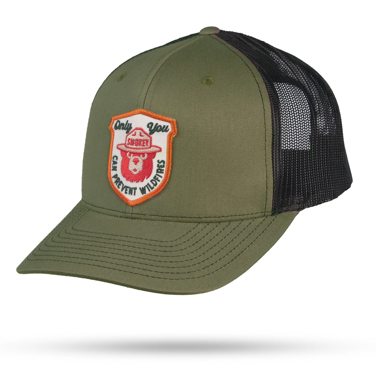WYR Hats Loden/Black w/ Prevent Smokey Bear Prevent Snapback
