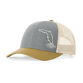 WYR Hats Tri Birch Florida Low-Profile Snapback Trucker