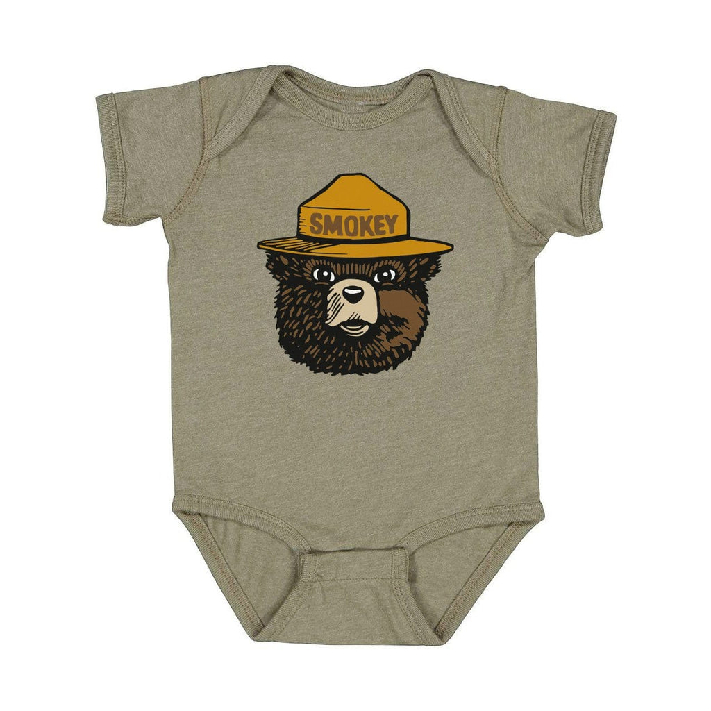 WYR Onesie Newborn / Olive w/ Smokey Smokey Bear Onesie