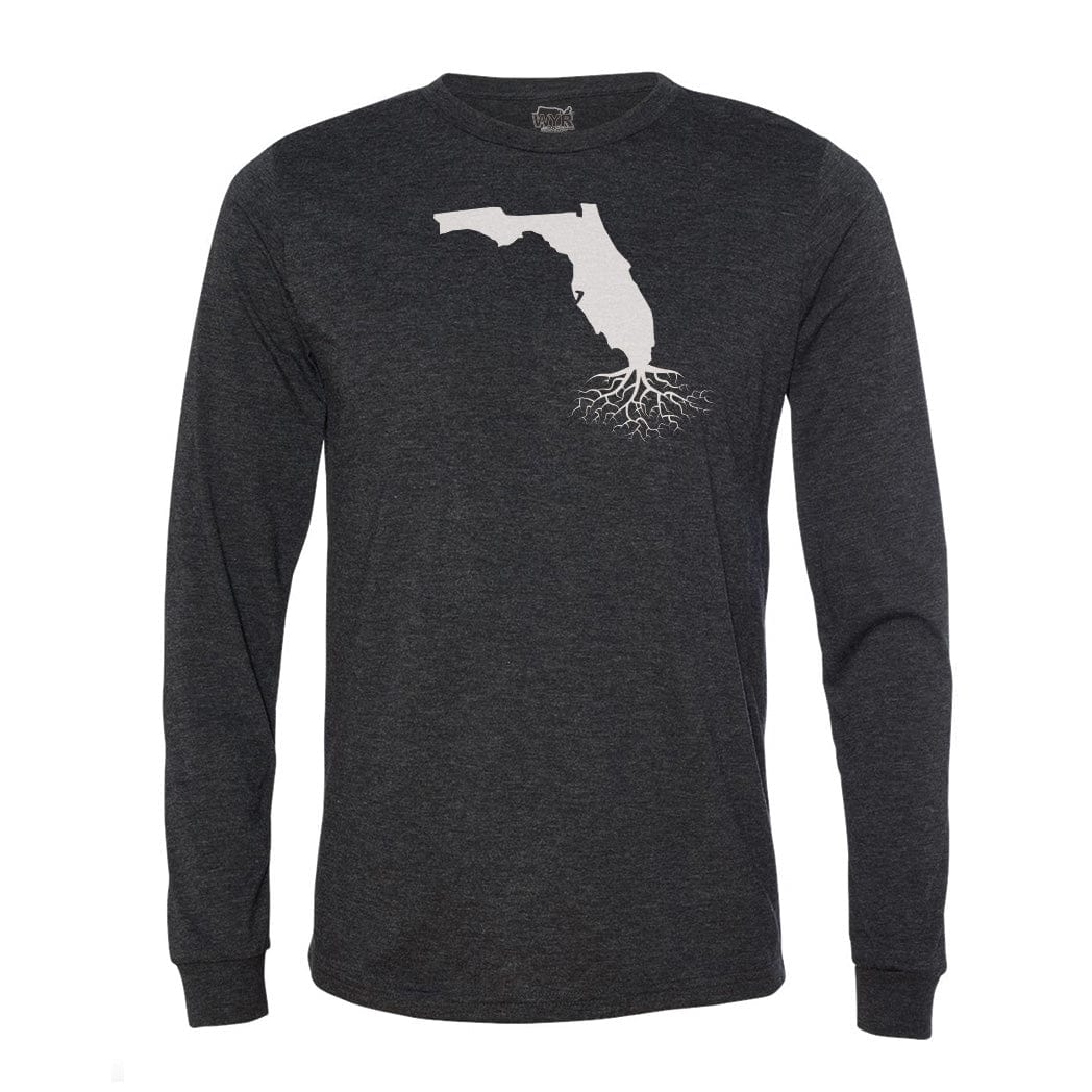 WYR Shirts Charcoal w/ White State / XS Florida Long Sleeve Crewneck Tee