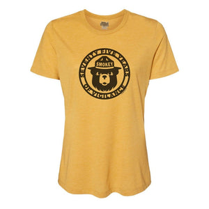 WYR Shirts Mustard w/ Smokey 75 / S Smokey Bear 75 Years Women's Crewneck Tee