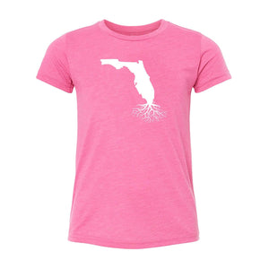 WYR Shirts Neon Pink / S Florida Youth Crewneck Tee