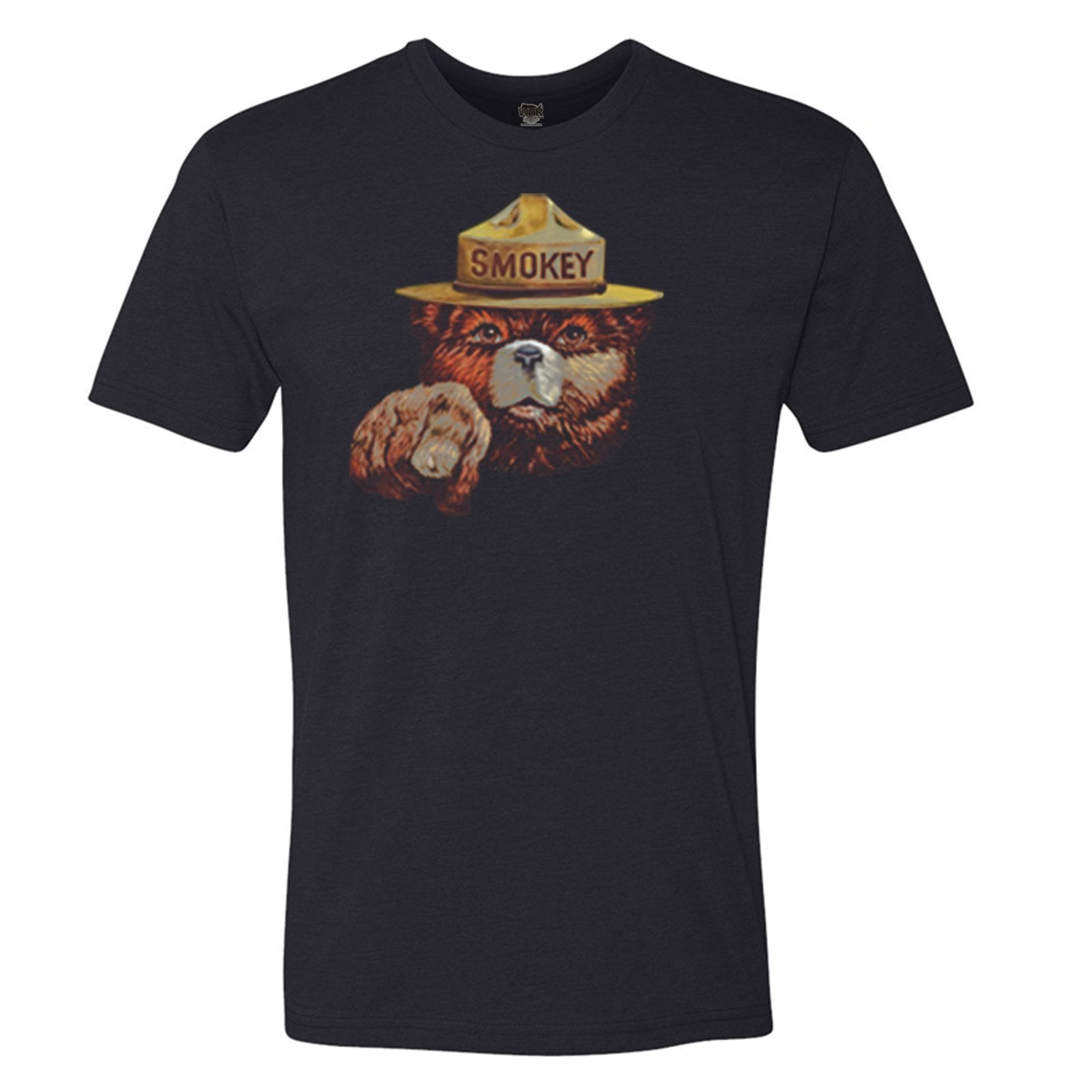 WYR Shirts XS / Solid Black Smokey Bear Watchful Eyes T-shirt (Unisex)