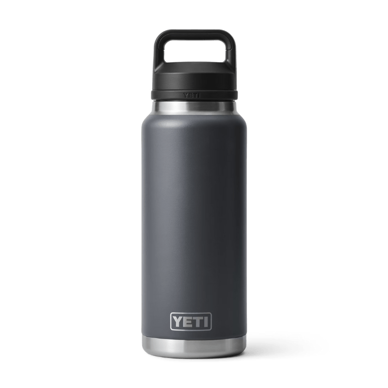 YETI Drinkware CHARCOAL Yeti Rambler 36 oz Chug Cap Water Bottle
