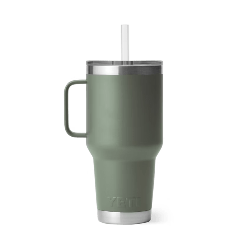 YETI Drinkware Yeti Rambler 35 oz Camp Green Limited Edition Straw Mug