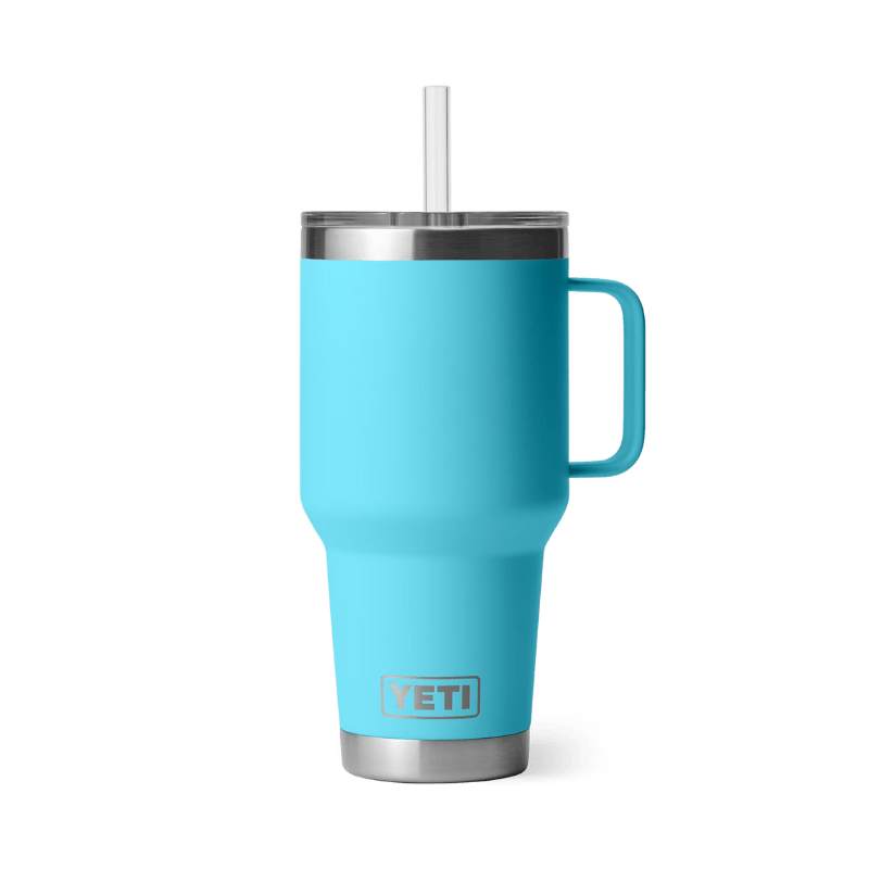Yeti Rambler 35 oz Reef Blue Limited Edition Straw Mug - Russell
