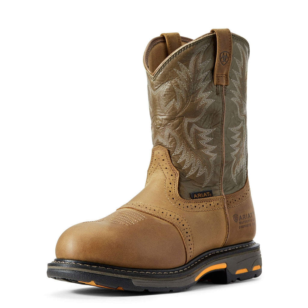 ARIAT INTERNATIONAL, INC. Boots Ariat Men's Aged Bark WorkHog Waterproof Composite Toe Work Boots 10008635