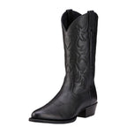 ARIAT INTERNATIONAL, INC. Boots Ariat Men's Black Deertan Heritage R Toe Western Boots 10002218