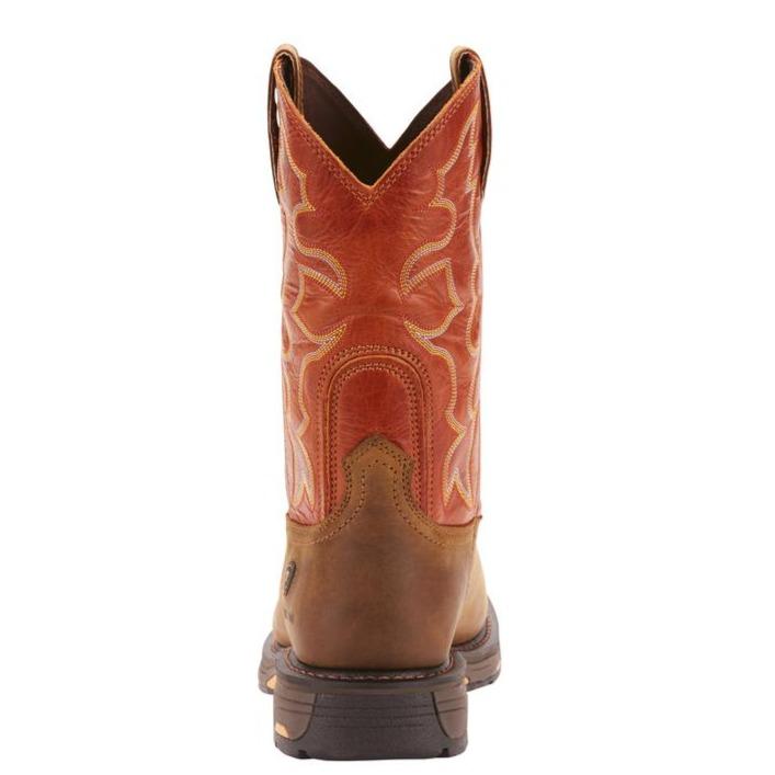 ARIAT INTERNATIONAL, INC. Boots Ariat Men's Dark Earth WorkHog Wide Square Toe Steel Toe Work Boots 10006961