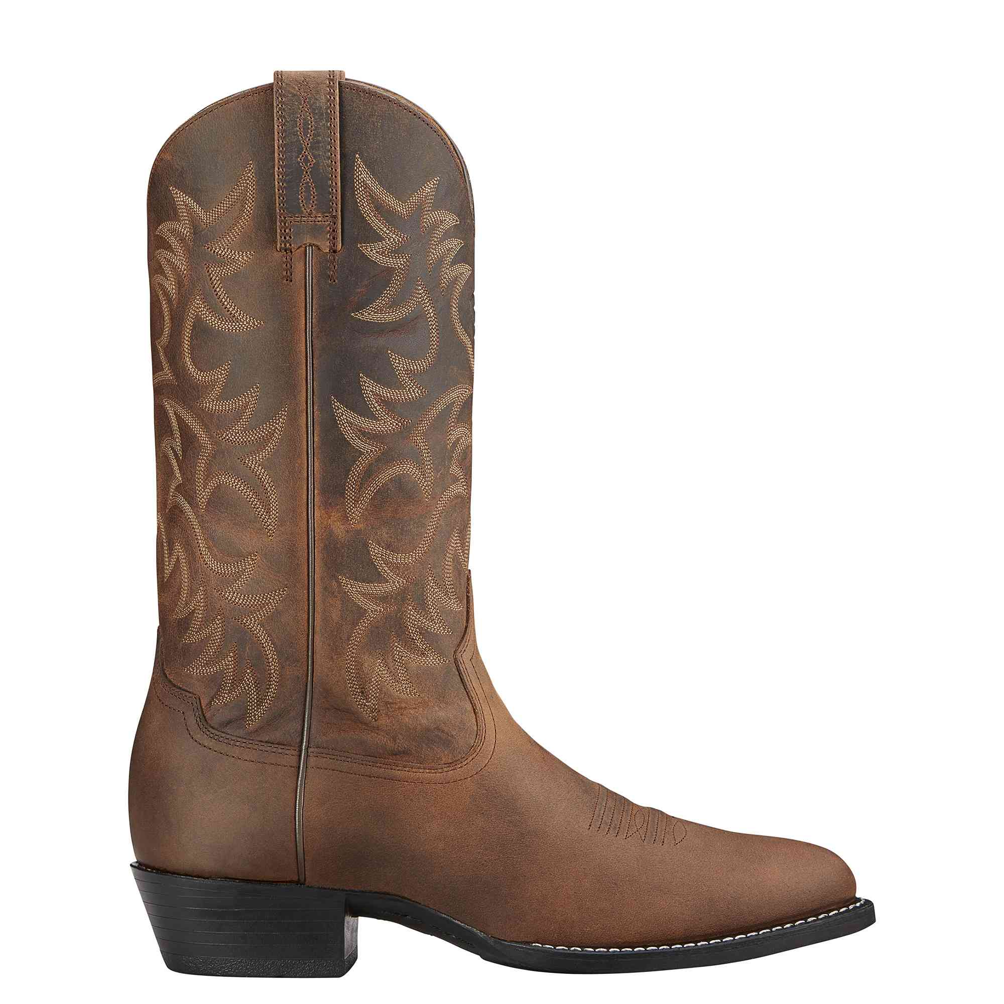 Ariat Distressed Brown R Western Boots 10002204 - Russell's Wear, Inc.