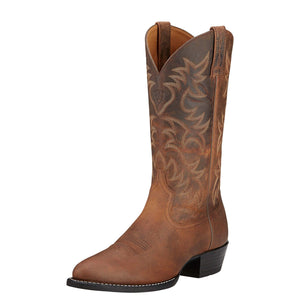 ARIAT INTERNATIONAL, INC. Boots Ariat Men's Distressed Brown Heritage R Toe Western Boots 10002204