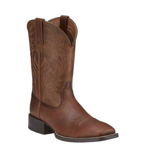 ARIAT INTERNATIONAL, INC. Boots Ariat Men's Fiddle Brown Sport Wide Square Toe Western Boots 10016291