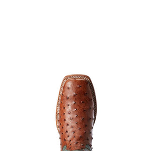 ARIAT INTERNATIONAL, INC. Boots Ariat Men's Gallup Brandy Full Quill Ostrich Western Boots 10034113